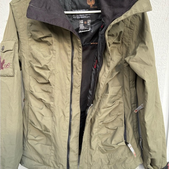 Mission Six Falcon Series Jacket XS RECCO Hooded Olive Green Snow Ski Ride - Picture 8 of 16